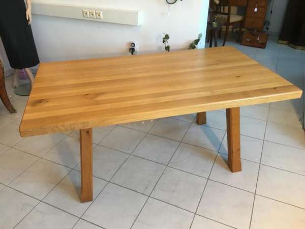 massiver Tafeltisch Esstisch Küchentisch Eichenholz Altholztisch - W1221