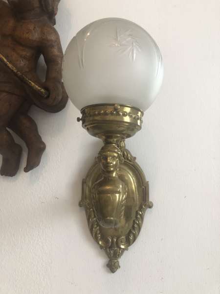 barocker Wandleuchte Frauenkopf Leuchte Designerlampe Z1852